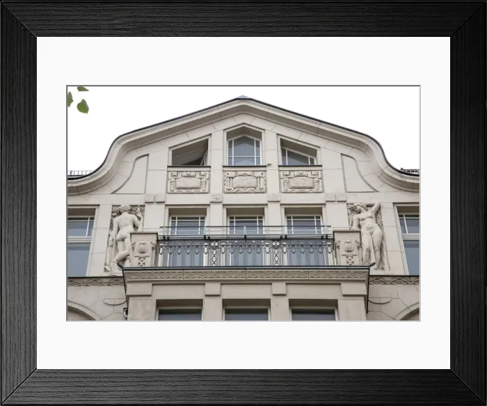 Framed Print : Haus Hillbrich, Mauerstrasse 76, Berlin, Germany, (1908), 2018. Artist: Alan John Ainsworth Framed Print : Haus Hillbrich, Mauerstrasse 76, Berlin, Germany, (1908), 2018. Artist: Alan John Ainsworth