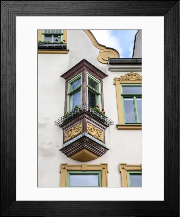 Framed Print : Jugenstil house, House, Untergraben 13, Weimar, Germany, (1905), 2018 Artist: Alan John Ainsworth Framed Print : Jugenstil house, House, Untergraben 13, Weimar, Germany, (1905), 2018 Artist: Alan John Ainsworth