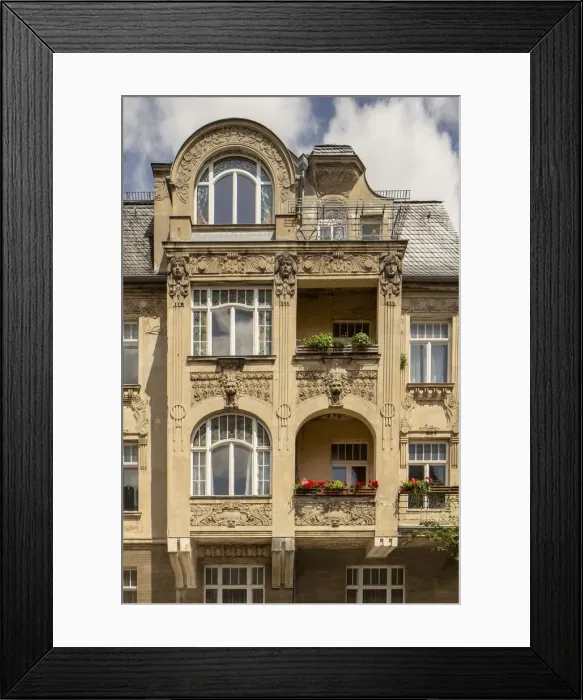 Framed Print : Jugenstil house, Villa Rauner, Cranachstrasse 10, Weimar, Germany, (1905), 2018. Artist Framed Print : Jugenstil house, Villa Rauner, Cranachstrasse 10, Weimar, Germany, (1905), 2018. Artist
