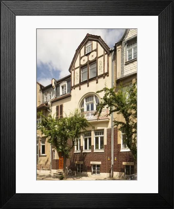 Framed Print : Art nouveau residence, Cranachstrasse 6, Weimar, Germany, 2018. Artist: Alan John Ainsworth Framed Print : Art nouveau residence, Cranachstrasse 6, Weimar, Germany, 2018. Artist: Alan John Ainsworth
