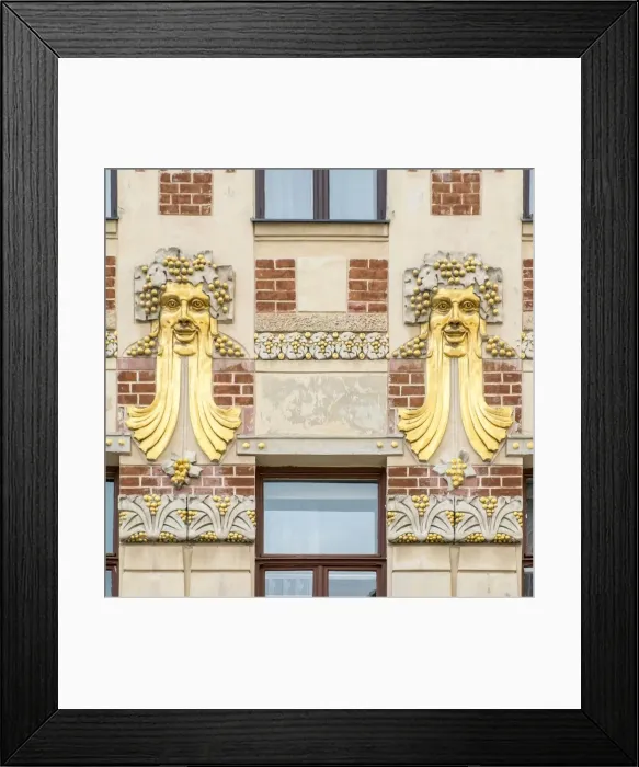 Framed Print : Jugendstil building, Minoritska 8, Brno, Czech Republic, 2016. Artist: Alan John Ainsworth