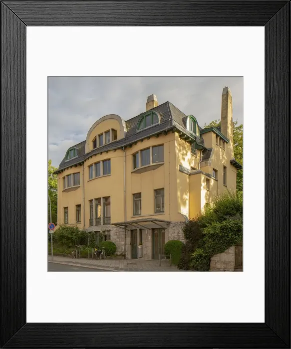 Framed Print : Haus Hennenberg, Gutenberg Strasse 1a, Weimar, Germany, (1913-14), 2018 Framed Print : Haus Hennenberg, Gutenberg Strasse 1a, Weimar, Germany, (1913-14), 2018