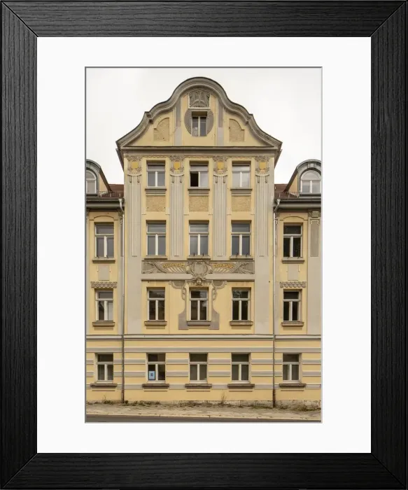 Framed Print : Jugendstil House, Villa Zapfe, Humboldtstrasse 21-21a, Weimar, Germany, (1907), 2018 Framed Print : Jugendstil House, Villa Zapfe, Humboldtstrasse 21-21a, Weimar, Germany, (1907), 2018