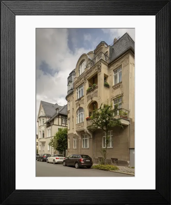 Framed Print : Jugenstil house, Villa Rauner, Cranachstrasse 10, Weimar, Germany, (1905), 2018 Framed Print : Jugenstil house, Villa Rauner, Cranachstrasse 10, Weimar, Germany, (1905), 2018