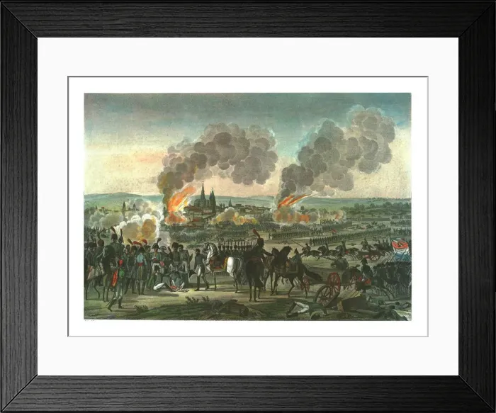 Framed Print : Conquest of Ratisbon, 23 April 1809, (c1850). Artist: Francois Pigeot Framed Print : Conquest of Ratisbon, 23 April 1809, (c1850). Artist: Francois Pigeot