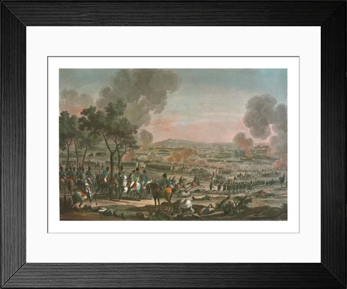 Framed Print : Battle near Wagram, 7 July 1809, (c1850). Artist: Louis Francois Mariage Framed Print : Battle near Wagram, 7 July 1809, (c1850). Artist: Louis Francois Mariage