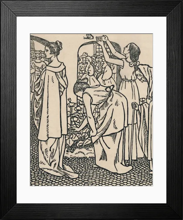 Framed Print : La Belle Au Bois Dormant, 1919. Artist: Lucien Pissarro Framed Print : La Belle Au Bois Dormant, 1919. Artist: Lucien Pissarro