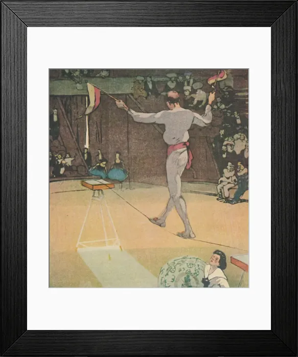 Framed Print : The Tight-Rope Dancer, 1919. Artist: Mabel Alington Royds Framed Print : The Tight-Rope Dancer, 1919. Artist: Mabel Alington Royds