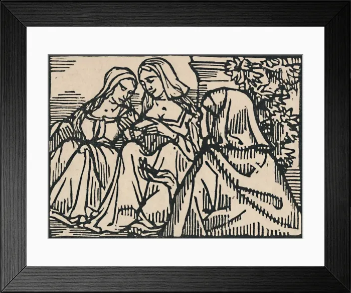 Framed Print : Illustration for Villons Ballade Des Femmes De Paris, 1919. Artist: Emile Bernard Framed Print : Illustration for Villons Ballade Des Femmes De Paris, 1919. Artist: Emile Bernard
