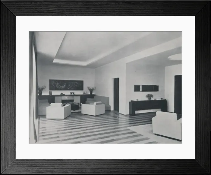 Framed Print : House in Bucharest by Rudolf Frankel - The sitting room, 1942 Framed Print : House in Bucharest by Rudolf Frankel - The sitting room, 1942