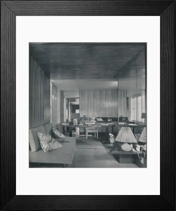 Framed Print : Desk in bedroom-sitting room, 1942 Framed Print : Desk in bedroom-sitting room, 1942