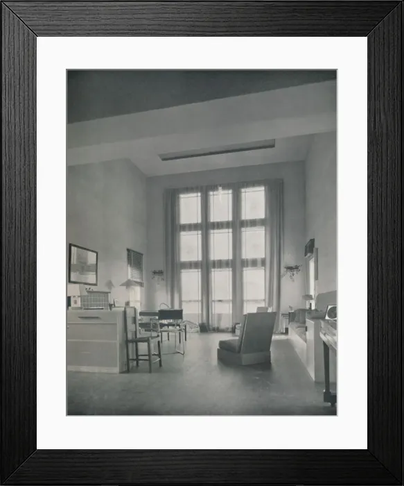 Framed Print : Alexander B. Trowbridge - Interior of the summer cottage built for Mr. L. Corrin Strong, 1933 Framed Print : Alexander B. Trowbridge - Interior of the summer cottage built for Mr. L. Corrin Strong, 1933