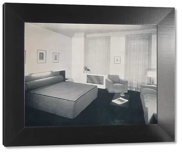 A mans bedroom designed by Robert Heller Inc. New York, 1936