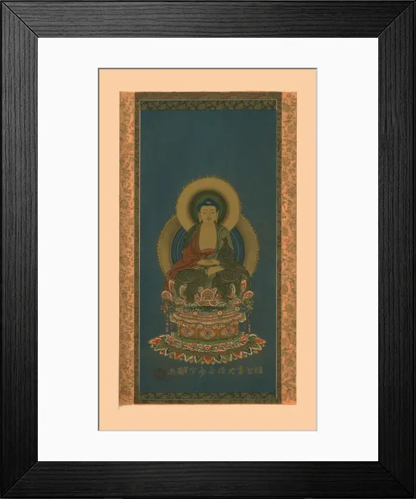 Framed Print : Amitabha, early 19th century, (1886). Artist: Abbot of Zojoji Framed Print : Amitabha, early 19th century, (1886). Artist: Abbot of Zojoji