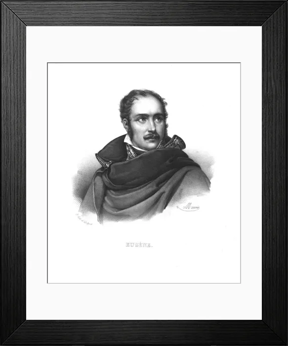 Framed Print : Eugene de Beauharnais, (c1820s). Artist: Maurin Framed Print : Eugene de Beauharnais, (c1820s). Artist: Maurin