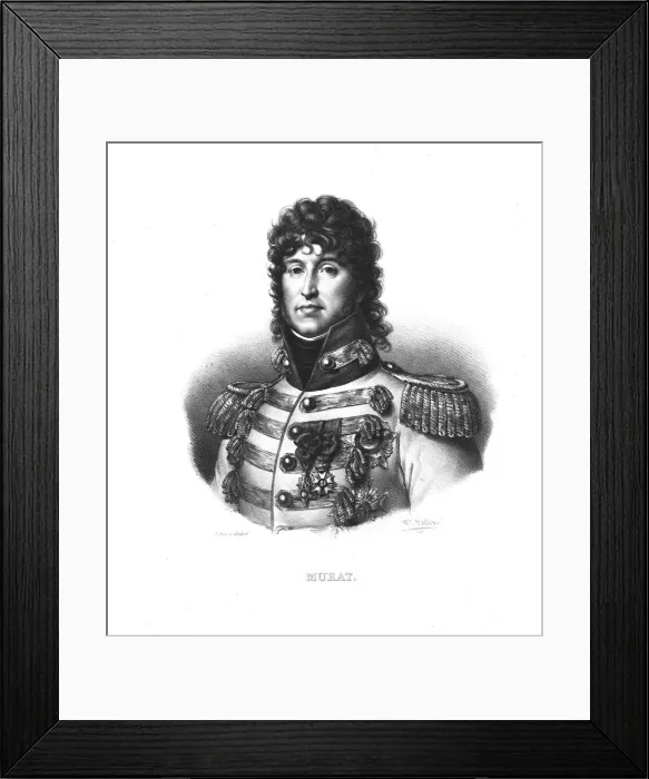 Framed Print : Joachim Murat, (c1820s). Artist: Zephirin Felix Jean Marius Belliard Framed Print : Joachim Murat, (c1820s). Artist: Zephirin Felix Jean Marius Belliard