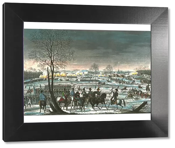 Battle near Hohenlinden, 3 December 1800, c1850). Artist: Edme Bovinet