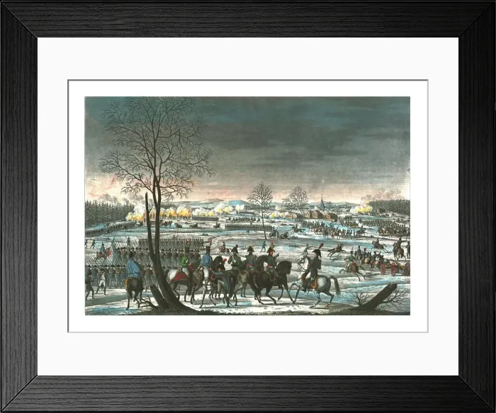 Framed Print : Battle near Hohenlinden, 3 December 1800, c1850). Artist: Edme Bovinet Framed Print : Battle near Hohenlinden, 3 December 1800, c1850). Artist: Edme Bovinet