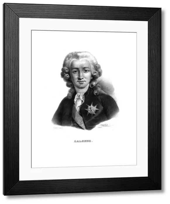 Framed Print : Charles Alexandre de Calonne, (c1820s). Artist: Jean-Baptiste Mauzaisse Framed Print : Charles Alexandre de Calonne, (c1820s). Artist: Jean-Baptiste Mauzaisse