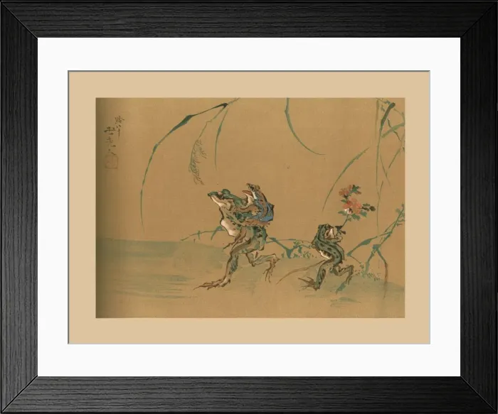 Framed Print : Frogs Holiday, late 18th-early 19th century, (1886) Framed Print : Frogs Holiday, late 18th-early 19th century, (1886)