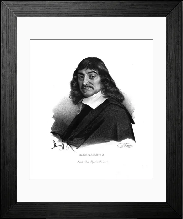 Framed Print : Rene Descartes, (c1820s). Artist: Maurin Framed Print : Rene Descartes, (c1820s). Artist: Maurin