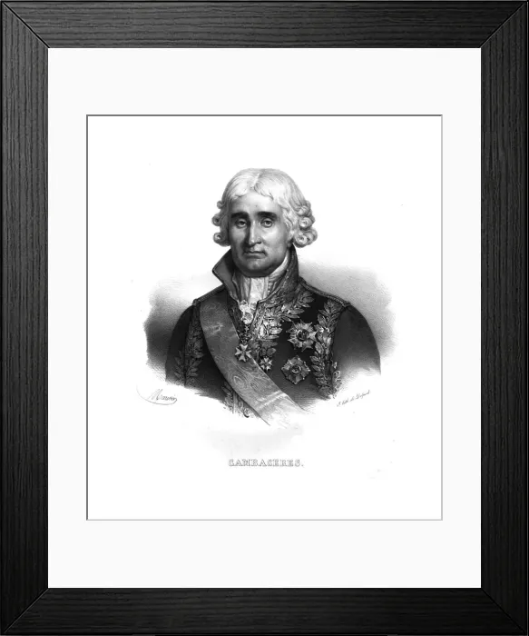Framed Print : Jean Jacques Regis de Cambaceres, (c1820s). Artist: Maurin Framed Print : Jean Jacques Regis de Cambaceres, (c1820s). Artist: Maurin
