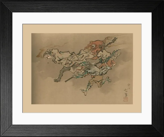 Framed Print : The Goblin Flight, late 18th-early 19th century, (1886) Framed Print : The Goblin Flight, late 18th-early 19th century, (1886)