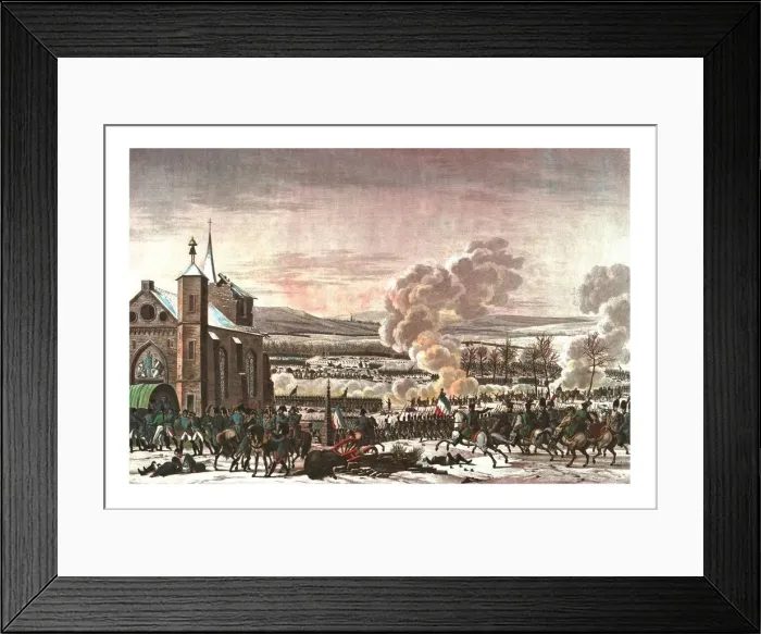 Framed Print : The Battle of Eylau, 9 February 1807, (c1850). Artist: Edme Bovinet Framed Print : The Battle of Eylau, 9 February 1807, (c1850). Artist: Edme Bovinet