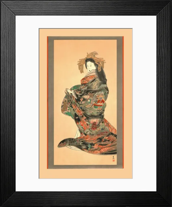 Framed Print : Jigoku Reigan, 19th century, (1886). Artist: Wilhelm Greve Framed Print : Jigoku Reigan, 19th century, (1886). Artist: Wilhelm Greve