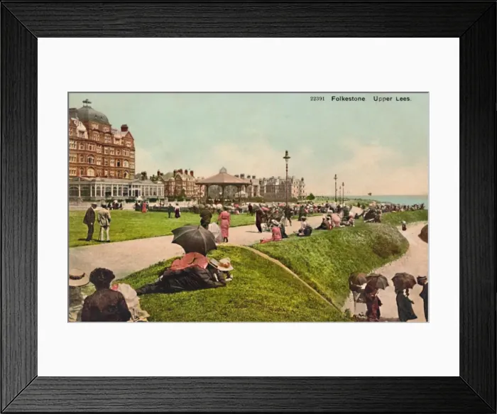 Framed Print : Folkestone. Upper Lees, late 19th-early 20th century Framed Print : Folkestone. Upper Lees, late 19th-early 20th century