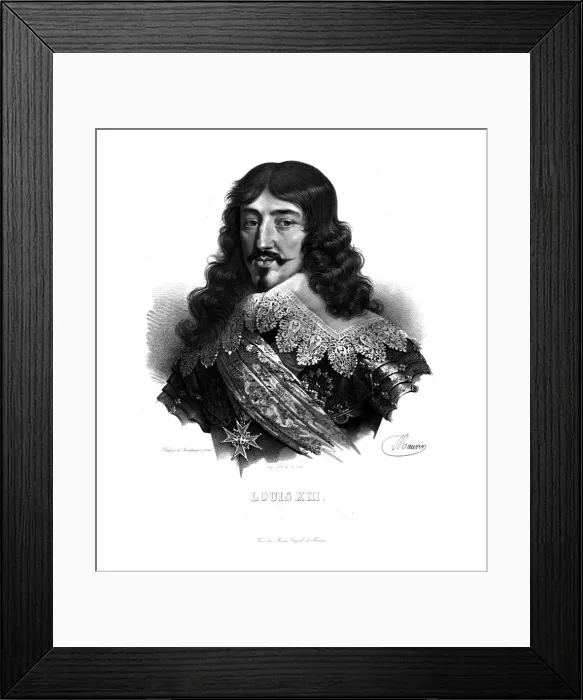 Framed Print : King Louis XIII of France, (c1820s). Artist: Maurin Framed Print : King Louis XIII of France, (c1820s). Artist: Maurin