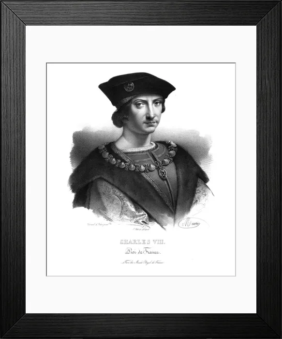 Framed Print : Charles VIII, King of France, (c1820s). Artist: Maurin Framed Print : Charles VIII, King of France, (c1820s). Artist: Maurin