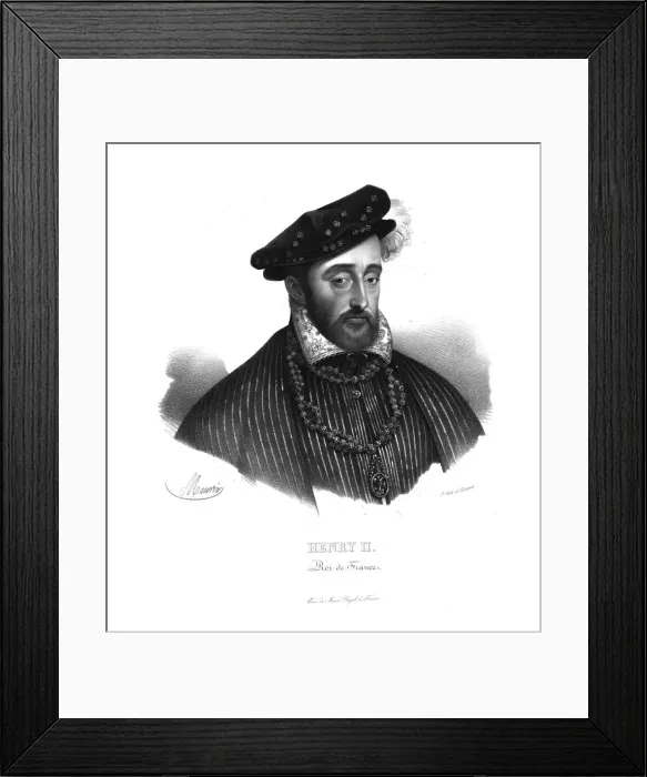 Framed Print : Henry II, King of France, (c1820s). Artist: Maurin Framed Print : Henry II, King of France, (c1820s). Artist: Maurin