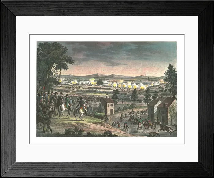 Framed Print : Battle near Lutzen, 2 May 1813, (c1850). Artists: Francois-Louis Couche, Edme Bovinet Framed Print : Battle near Lutzen, 2 May 1813, (c1850). Artists: Francois-Louis Couche, Edme Bovinet