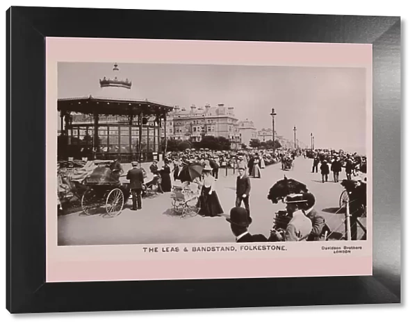 The Leas & Bandstand, Folkestone, late 19th-early 20th century