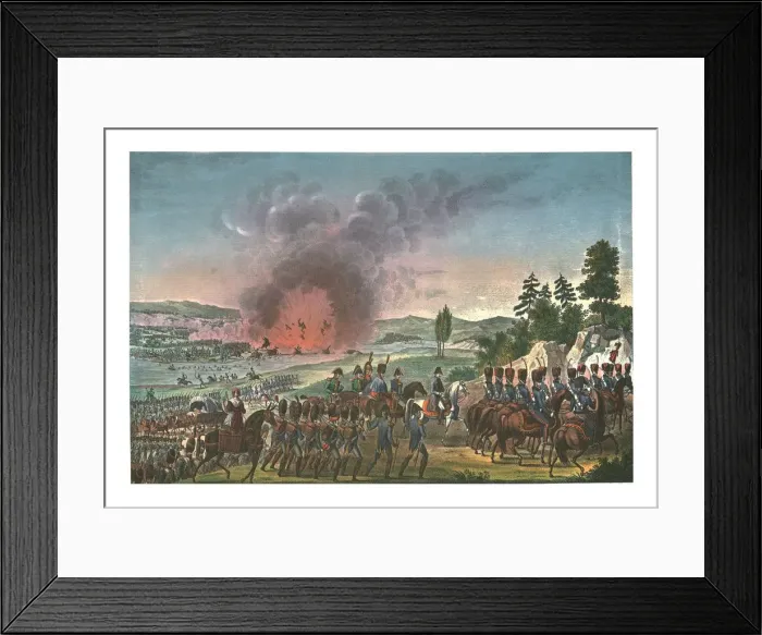 Framed Print : Retreat of the French after the battle of Leipzig, 19 October 1813, (c1850). Artists Framed Print : Retreat of the French after the battle of Leipzig, 19 October 1813, (c1850). Artists