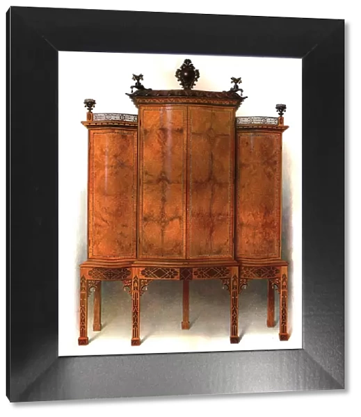 Amboyna and rosewood cabinet, 1906. Artist: Shirley Slocombe