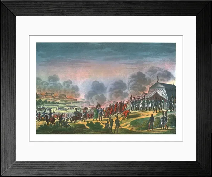 Framed Print : Bombardment of Madrid, 4 December 1808, (c1850). Artist: Edme Bovinet Framed Print : Bombardment of Madrid, 4 December 1808, (c1850). Artist: Edme Bovinet