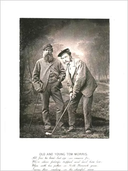 Old and Young Tom Morris, c1870