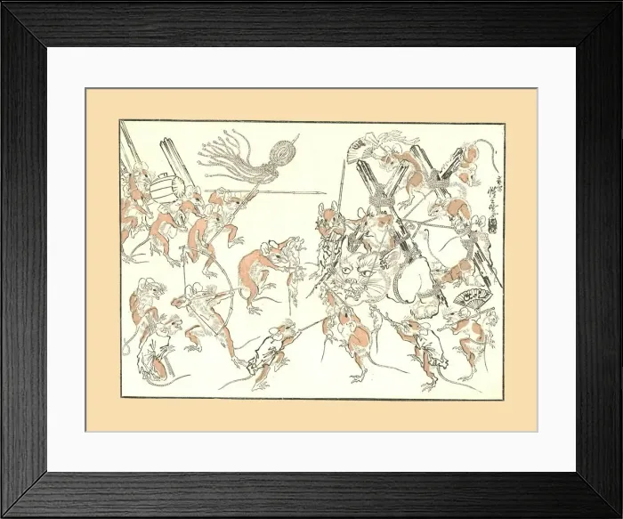 Framed Print : Retribution, the Rats and the Cat, 1878, (1886) Framed Print : Retribution, the Rats and the Cat, 1878, (1886)