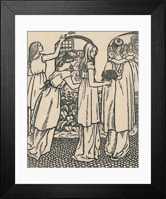 Framed Print : La Belle Au Bois Dormant, 1919. Artist: Lucien Pissarro Framed Print : La Belle Au Bois Dormant, 1919. Artist: Lucien Pissarro