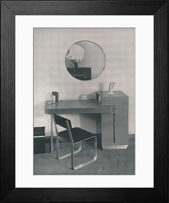 Framed Print : Desk designed for Mrs. Adolph Stuber, 1933 Framed Print : Desk designed for Mrs. Adolph Stuber, 1933