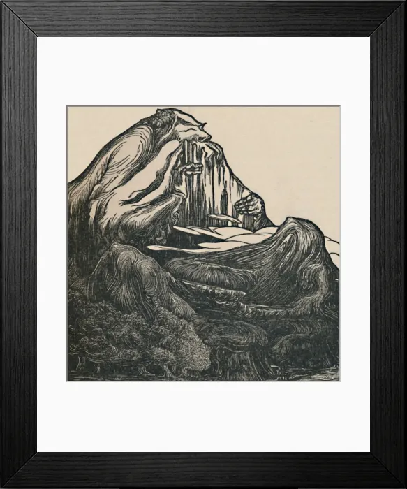 Framed Print : Pan Mountain, c1893, (1919). Artist: Thomas Sturge Moore