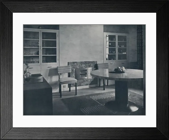 Framed Print : Dining-room for a house in Highgate Village, London, 1936 Framed Print : Dining-room for a house in Highgate Village, London, 1936