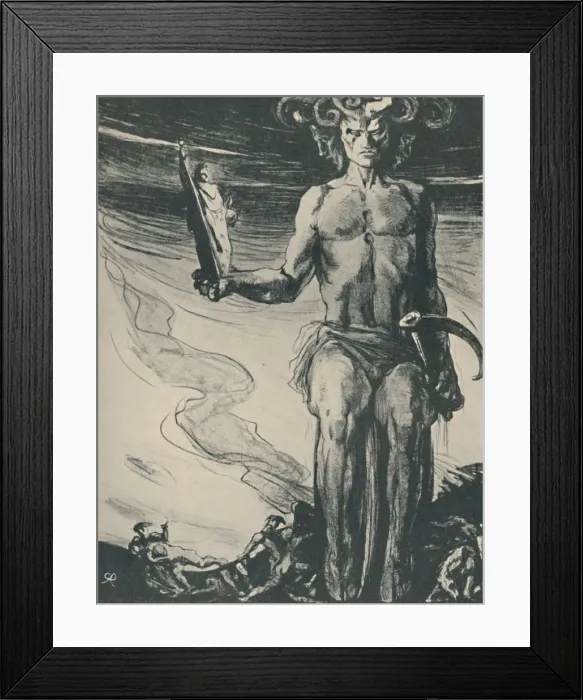 Framed Print : Poster for Thomas Hardys The Dynasts, 1919. Artist: Charless Ricketts Framed Print : Poster for Thomas Hardys The Dynasts, 1919. Artist: Charless Ricketts