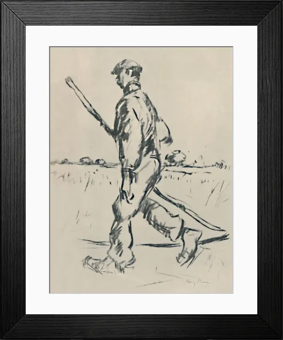 Framed Print : The Mower, 1919. Artist: Harry Becker Framed Print : The Mower, 1919. Artist: Harry Becker