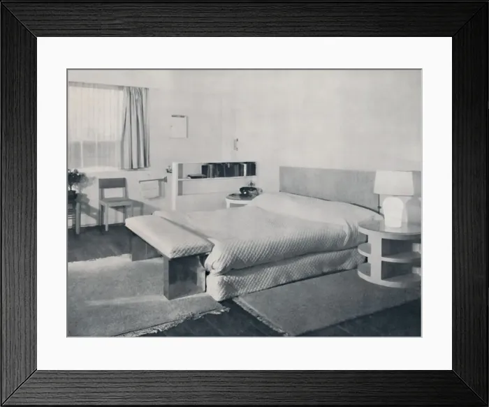 Framed Print : A bedroom in a country house, by Duncan Miller, London, 1936 Framed Print : A bedroom in a country house, by Duncan Miller, London, 1936