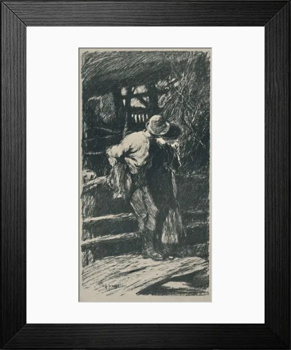 Framed Print : A Devon Courting, 1919. Artist: Claude Allin Shepperson Framed Print : A Devon Courting, 1919. Artist: Claude Allin Shepperson