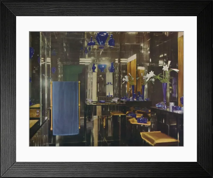 Framed Print : The bathroom at Gayfere House, London, 1936 Framed Print : The bathroom at Gayfere House, London, 1936