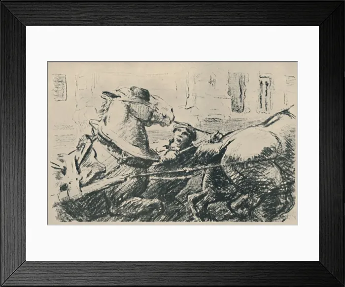 Framed Print : Percheron Horses, 1919. Artist: Lowes Dalbiac Luard Framed Print : Percheron Horses, 1919. Artist: Lowes Dalbiac Luard